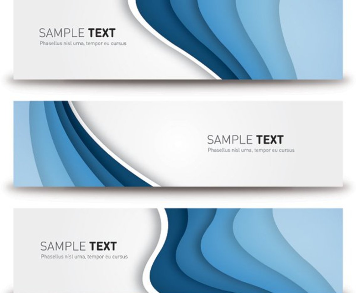 Blue Banners Vector Art & Graphics | freevector.com