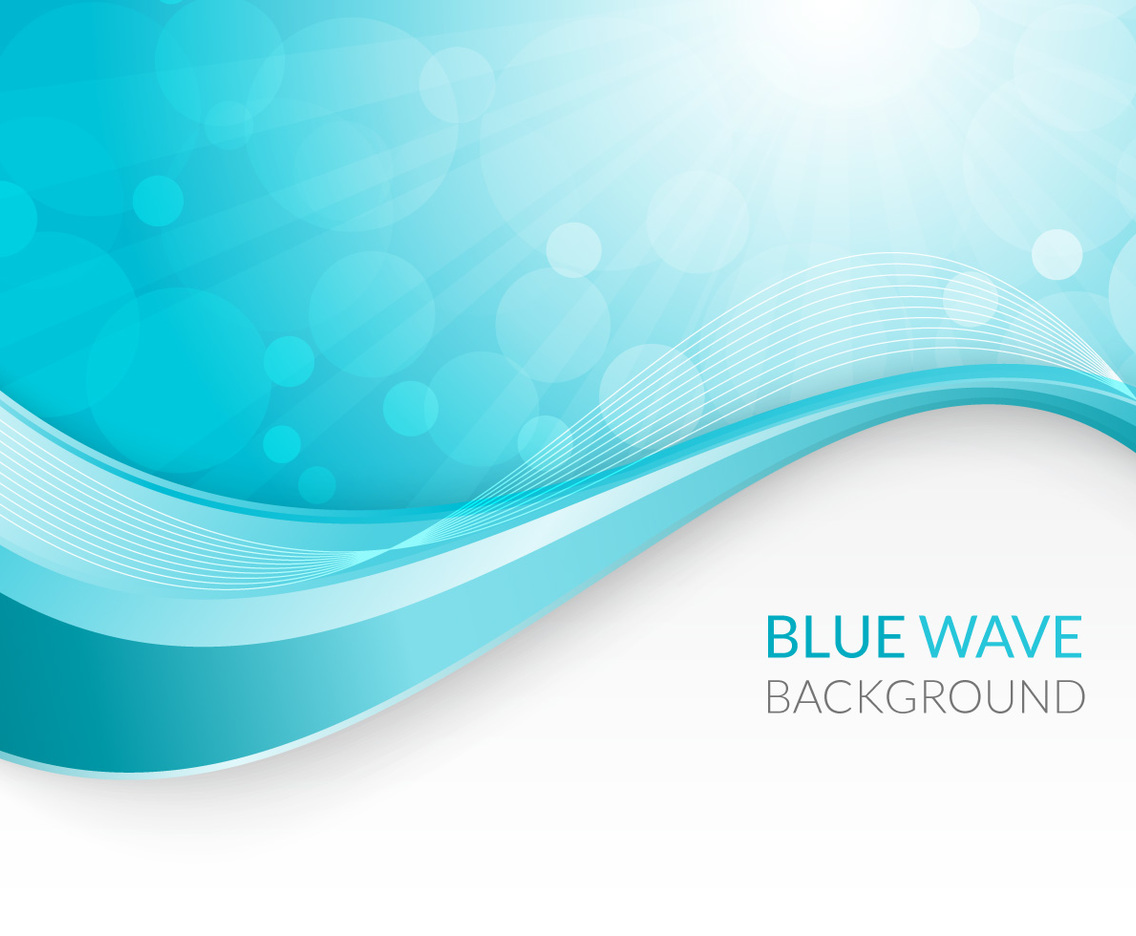 blue white wave background