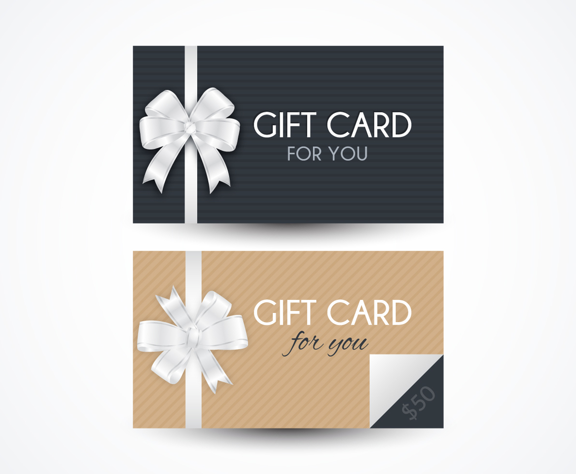 Gift Card Templates Vector Art Graphics freevector com