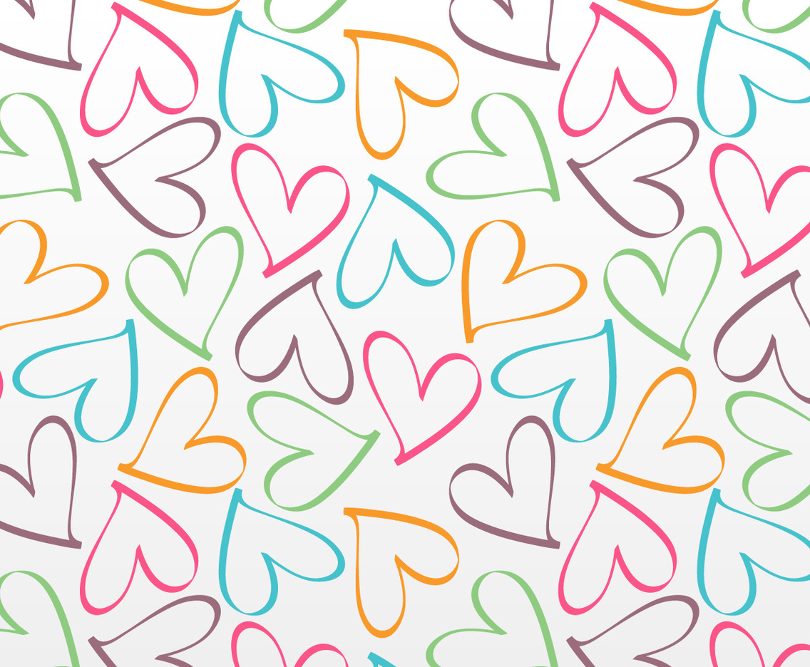 Outline Hearts Pattern Vector Art & Graphics | freevector.com