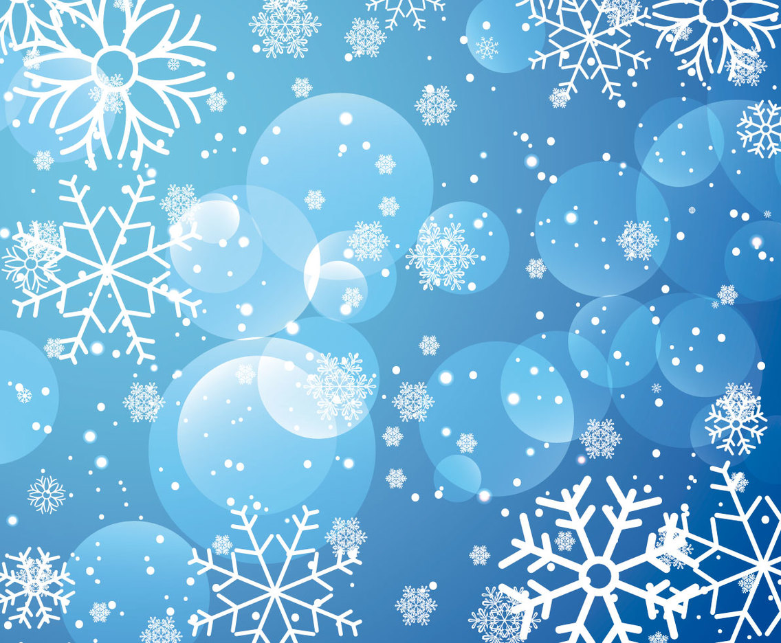 Blue Snowflake Backgrounds