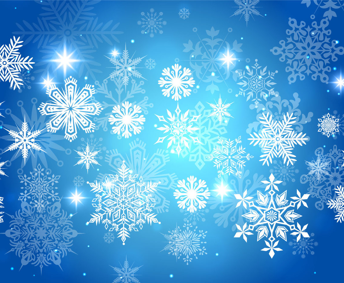 Blue Snowflake Backgrounds