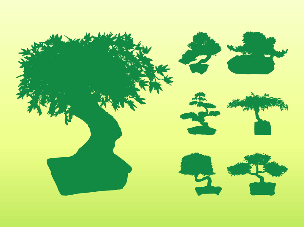 bonsai tree silhouette