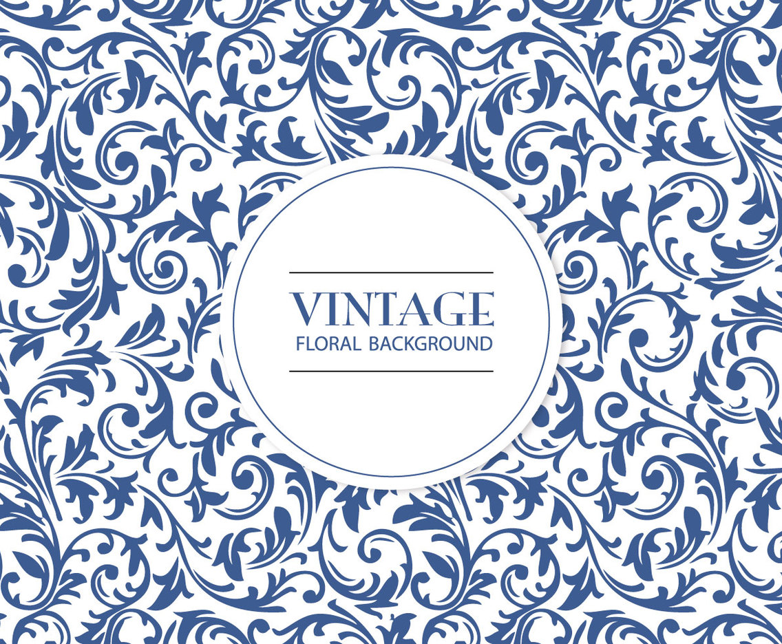 Vintage Floral Pattern Background Vector Art And Graphics