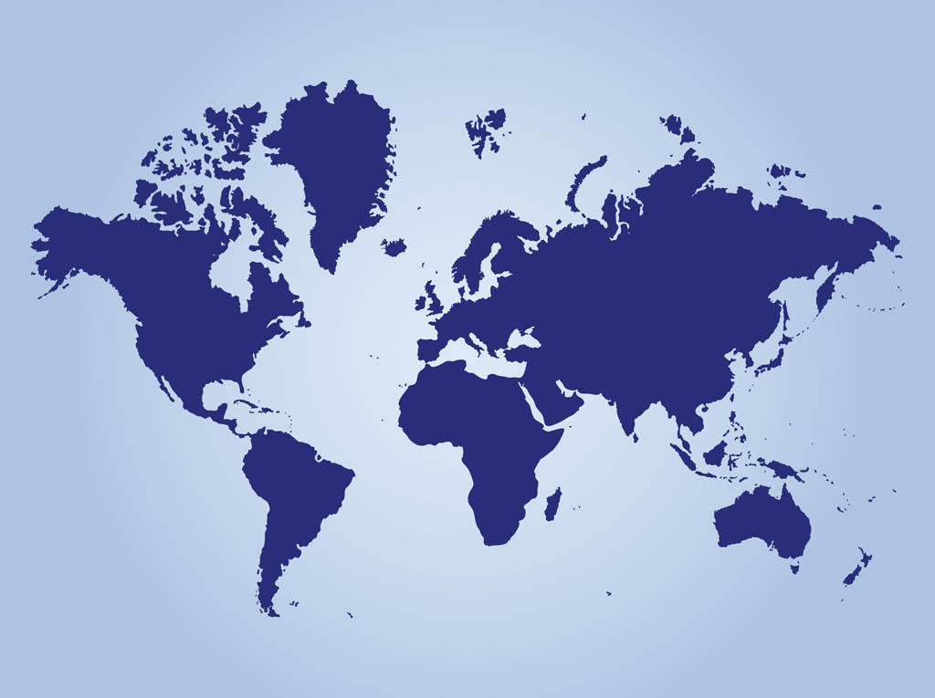 Free Vector World Map Continents Map Vector Art & Graphics | Freevector.com