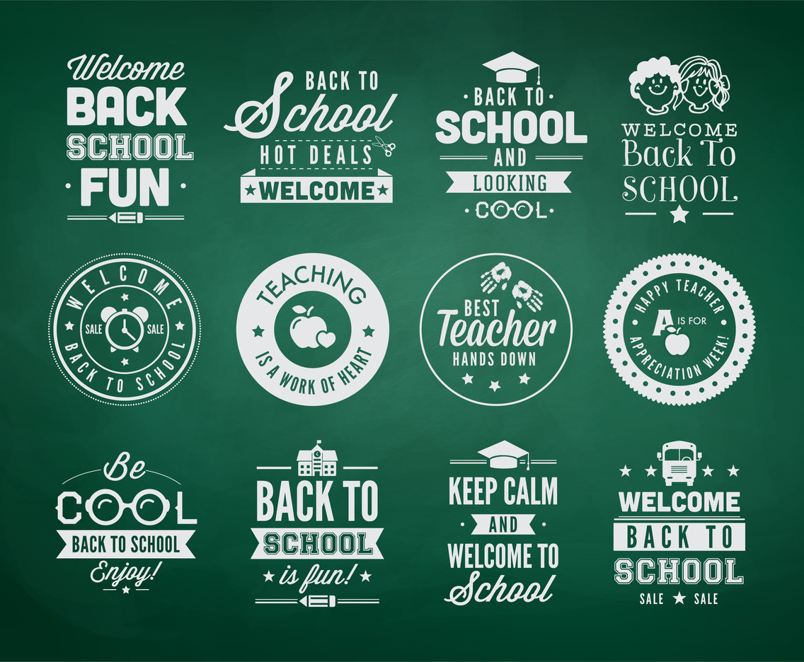 Back To School Typography Royalty Free SVG, Cliparts, Vectors, and Stock  Illustration. Image 31051031.