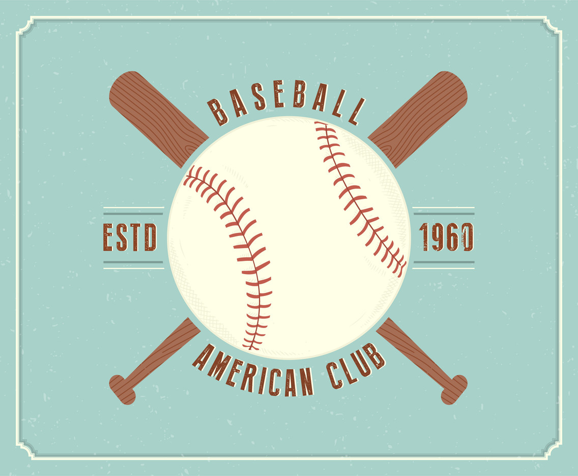 Download Vintage Baseball Vector Emblem Vector Art & Graphics ...
