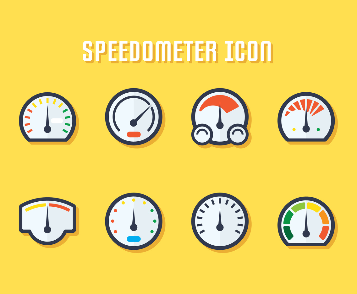 speedometer vector graphic