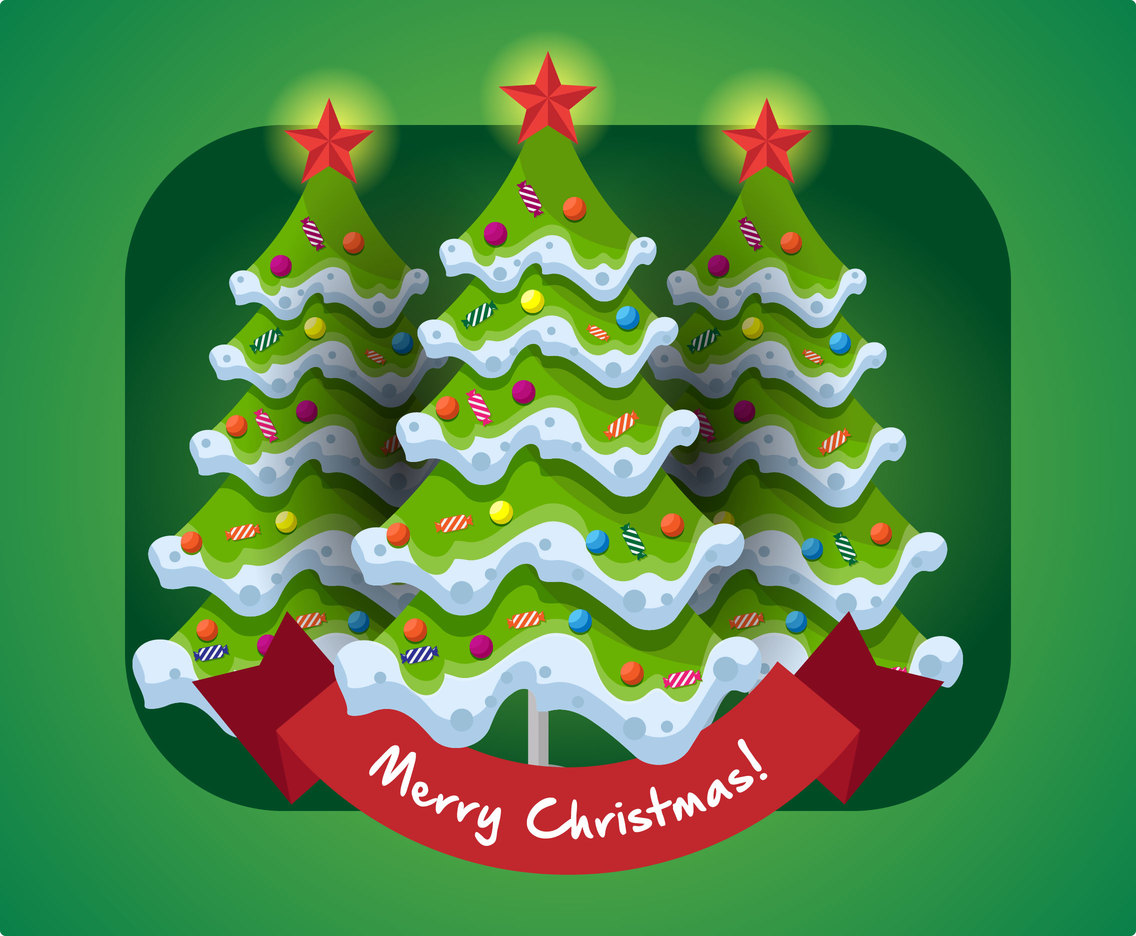 christmas tree illustration free download