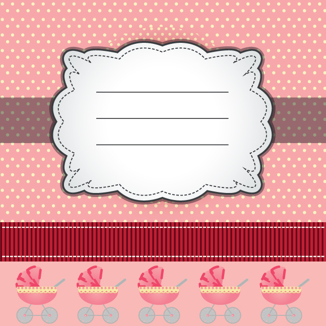 Baby Shower Invitations Vector Cards With Stork And Baby 892102 Illustrations Design Bundles