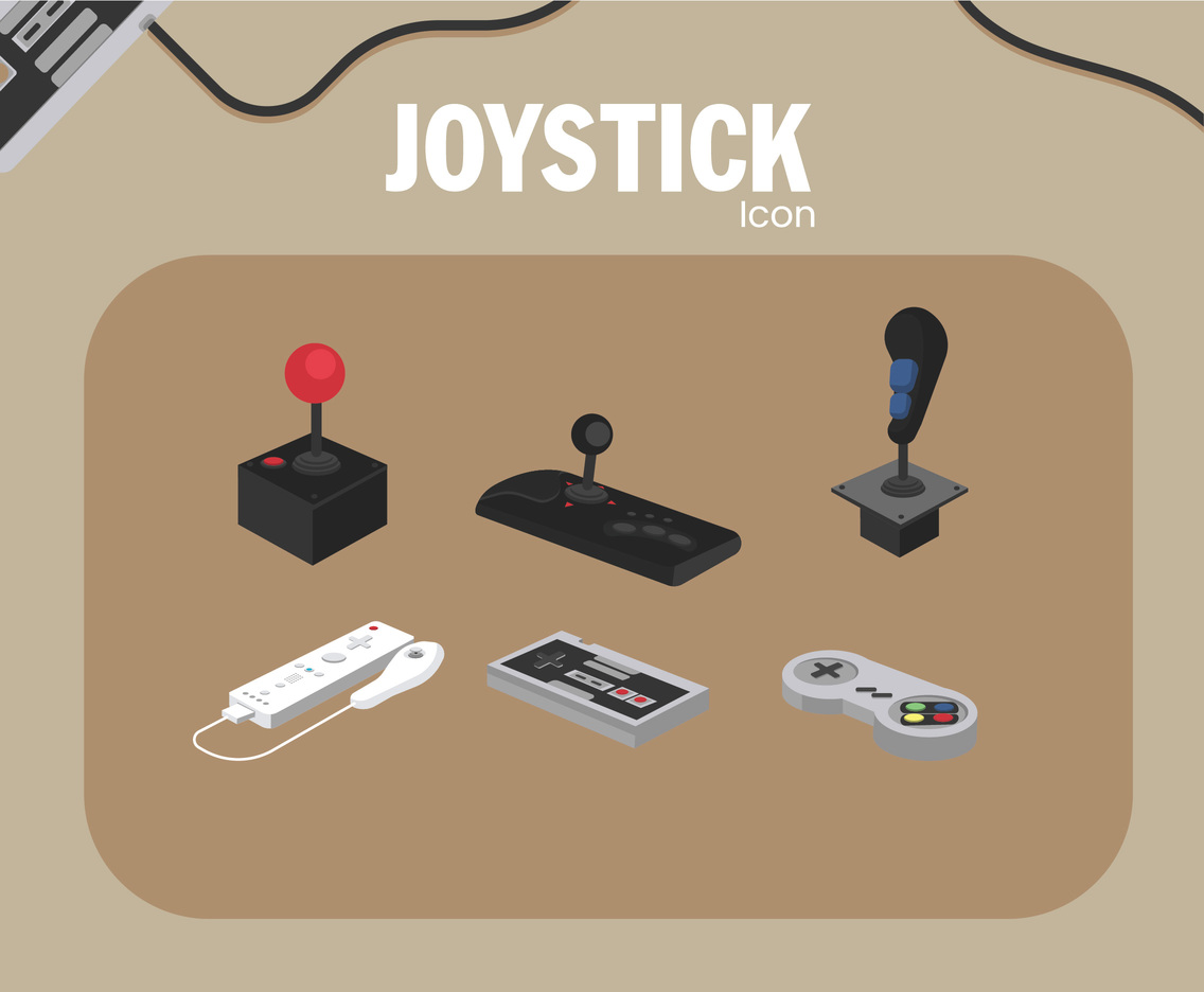 I like control. Joystick icon. Иконка джойстик в круге. К Bomber Joystick icon.