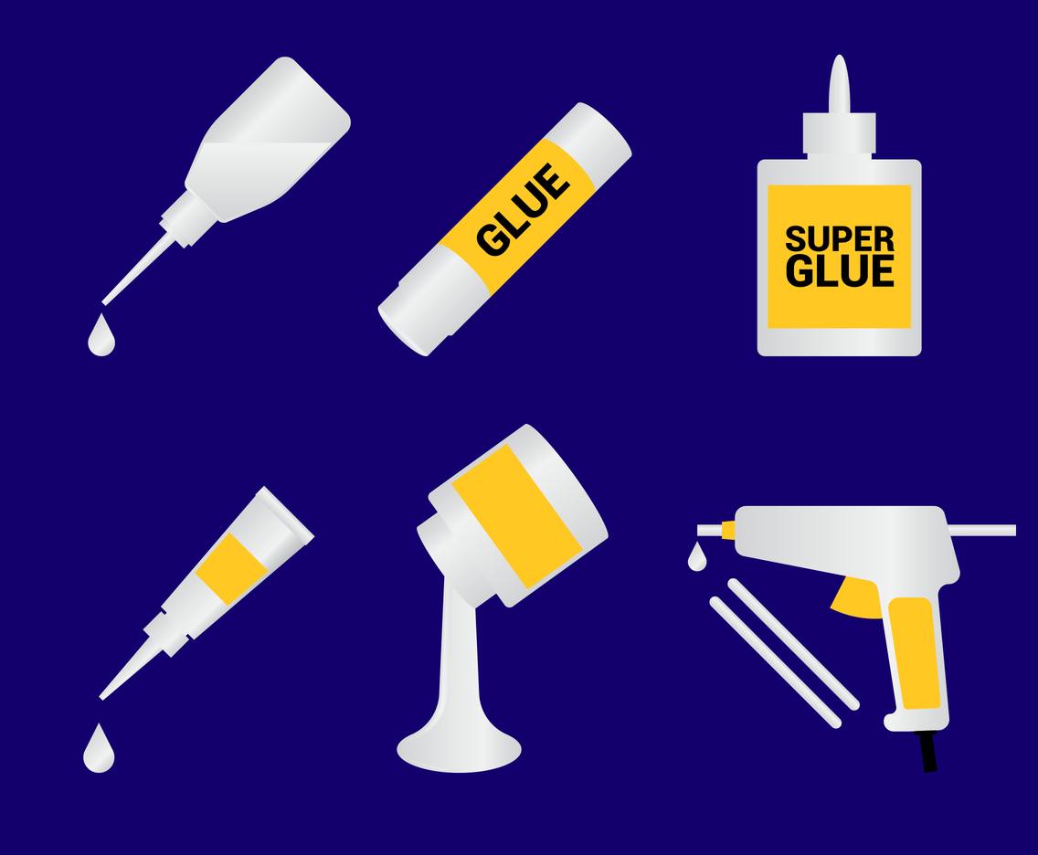adhesive glue bottle cartoon vector – MasterBundles
