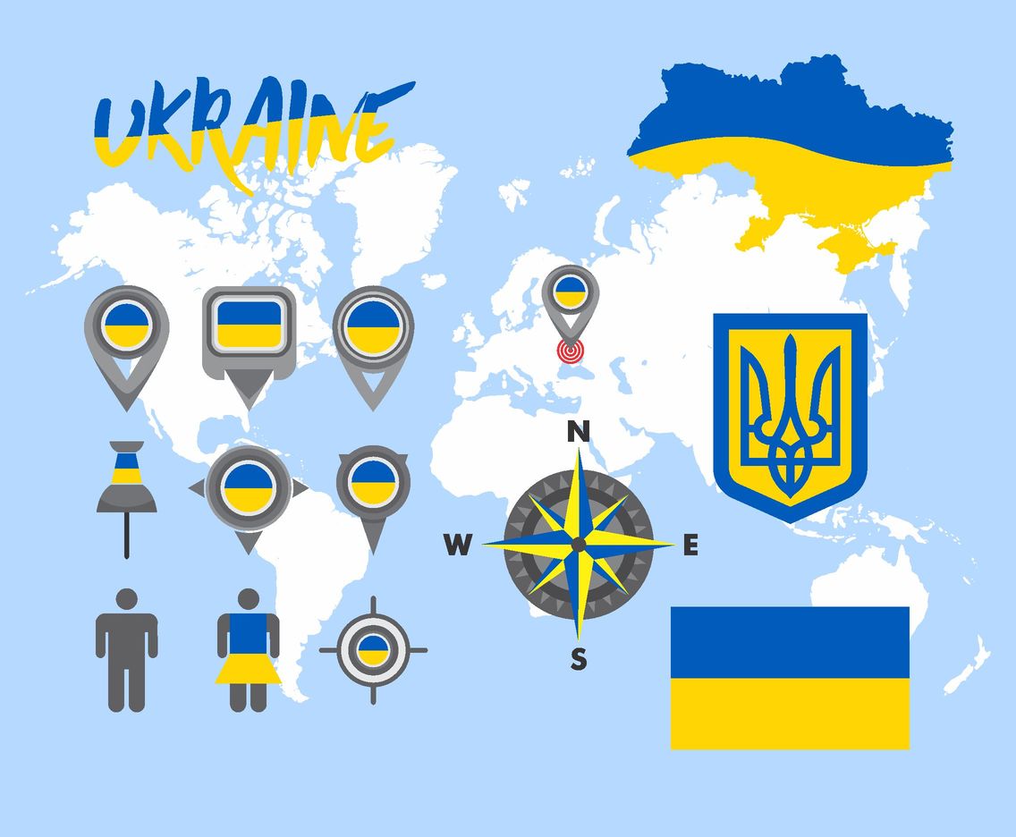 Vector Map Of Ukraine
