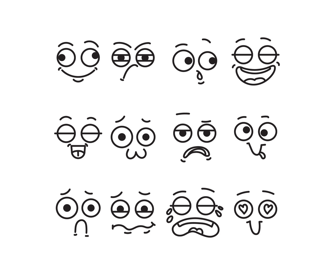 Emoji Faces Vector Art Graphics Freevectorcom