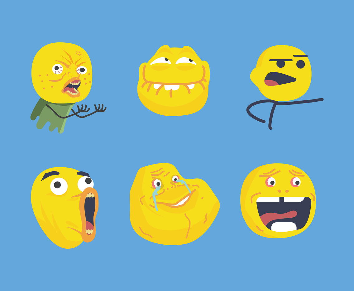 Meme Faces Emoji Vector Vector Art & Graphics