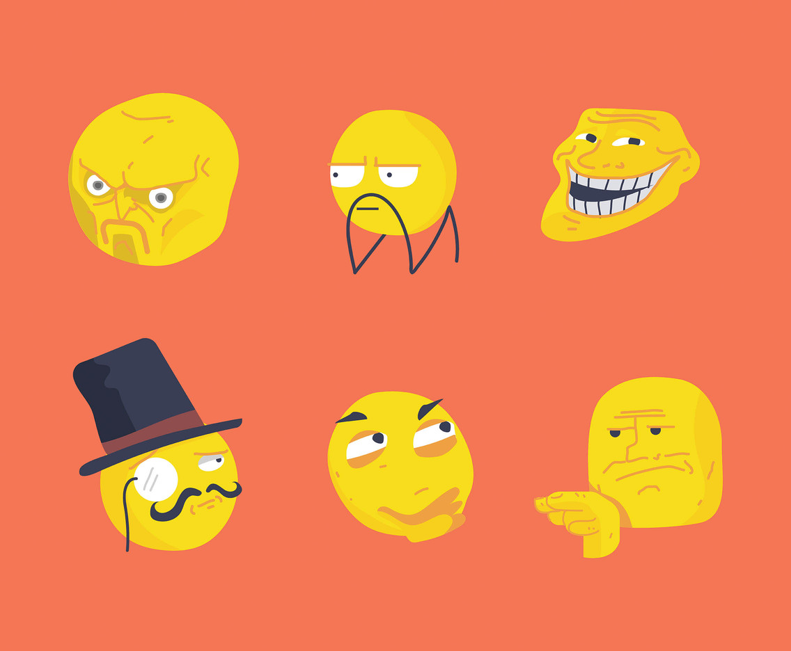 Angry face meme Vectors & Illustrations for Free Download