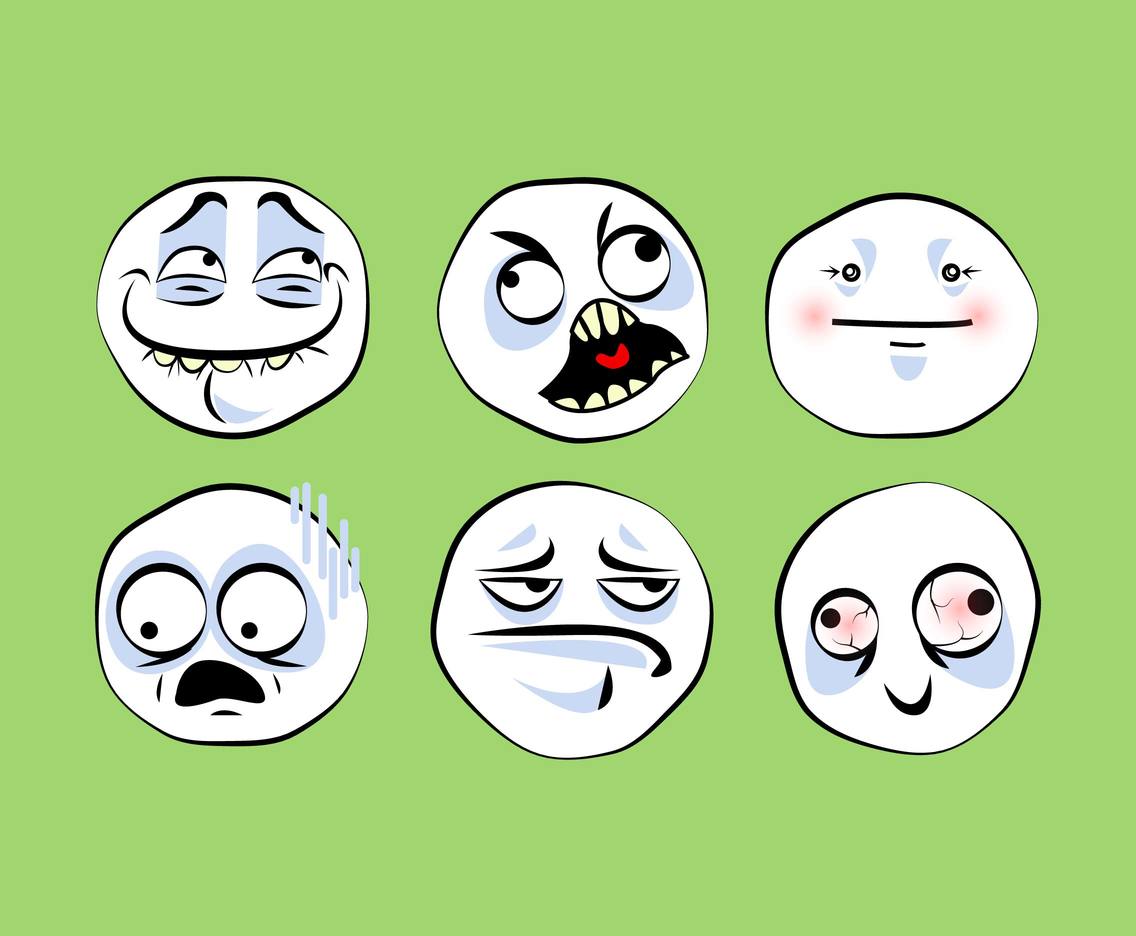 Meme Faces Emoji Vector Vector Art & Graphics