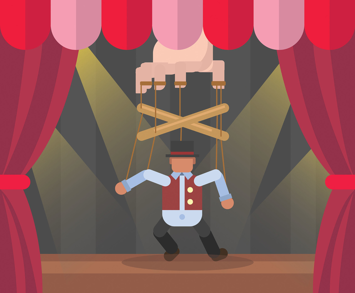 Marionette puppet set Royalty Free Vector Image