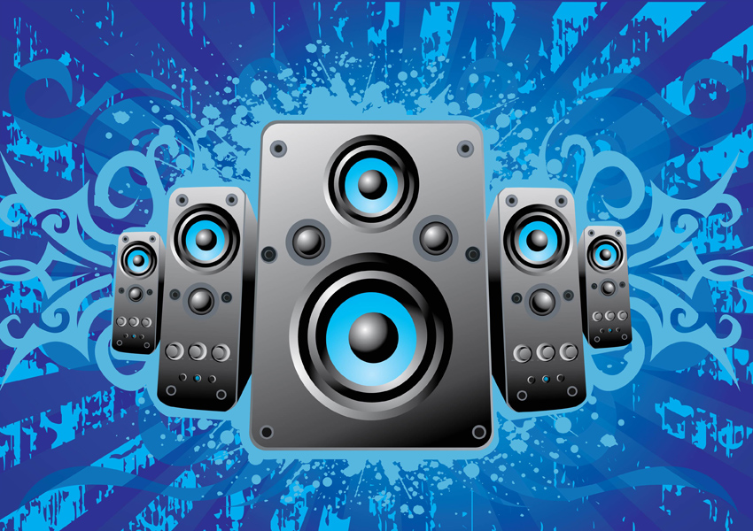 dj speakers art