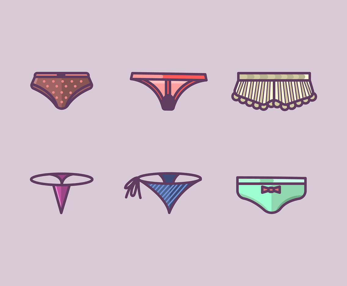 Colorful Panties Vector Set, Hand Drawn Women Underwear Illustration  Royalty Free SVG, Cliparts, Vectors, and Stock Illustration. Image 43578745.