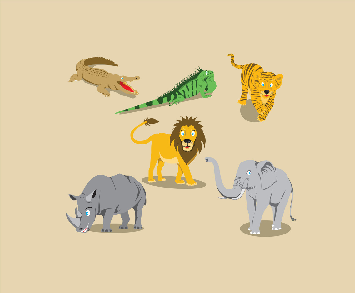 Download Wild Animals Vector Vector Art & Graphics | freevector.com