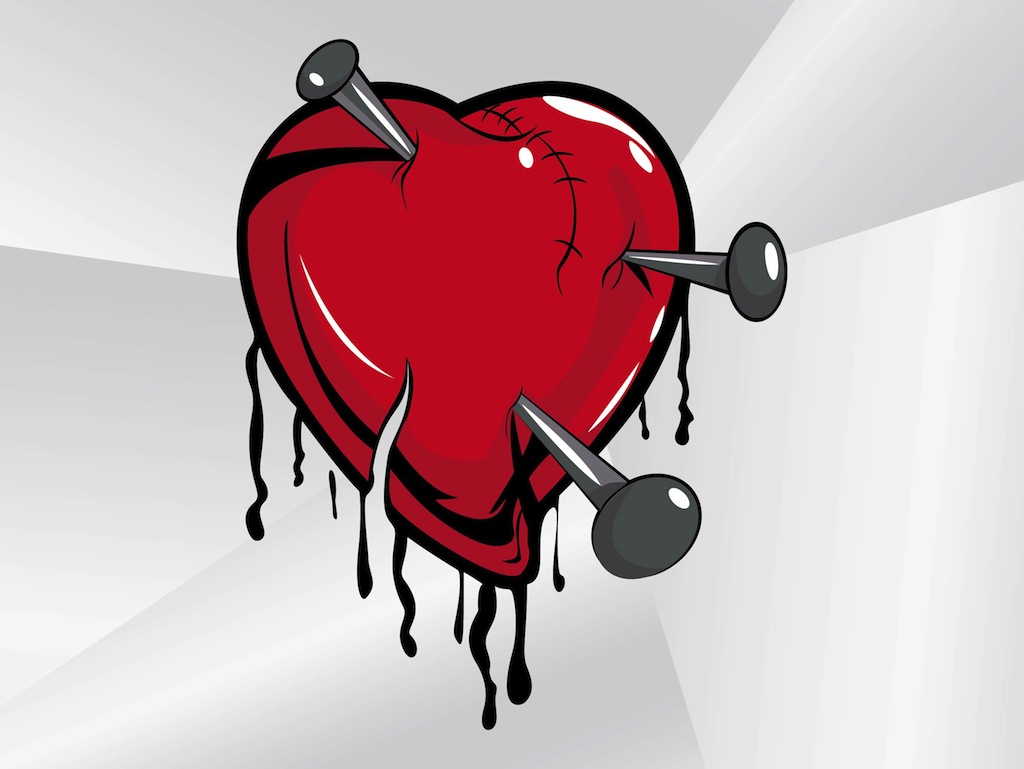 Broken Heart Cartoon Vector Art & Graphics | freevector.com