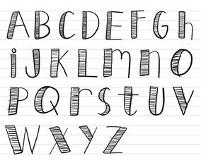 Super Cute Handmade Fonts Vector Art & Graphics | freevector.com