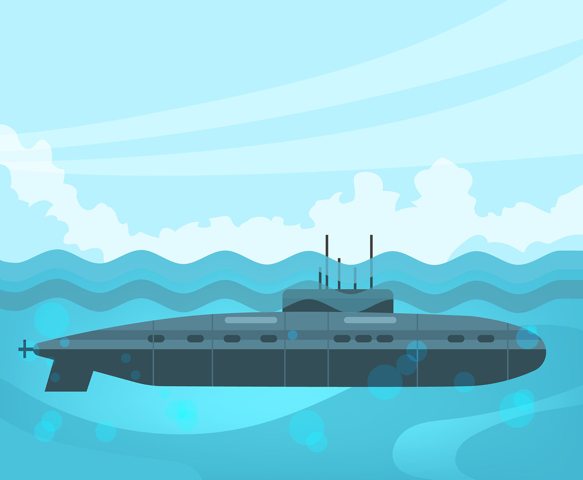 submarine vector