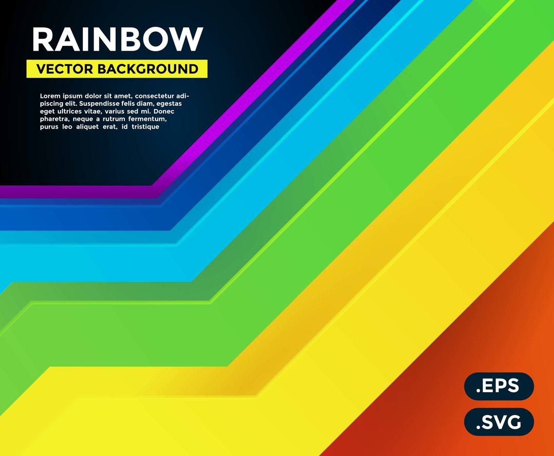 Download Rainbow Background Vector Vector Art & Graphics | freevector.com