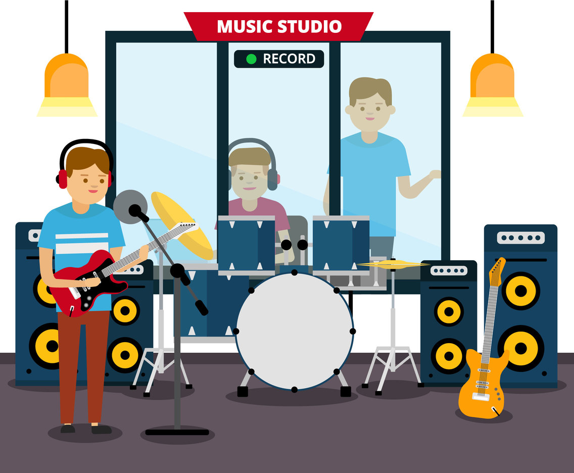Music Recording Vector Vector Art And Graphics