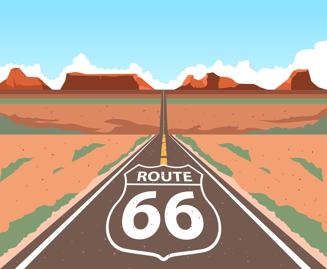 Route 66 Vector Art & Graphics