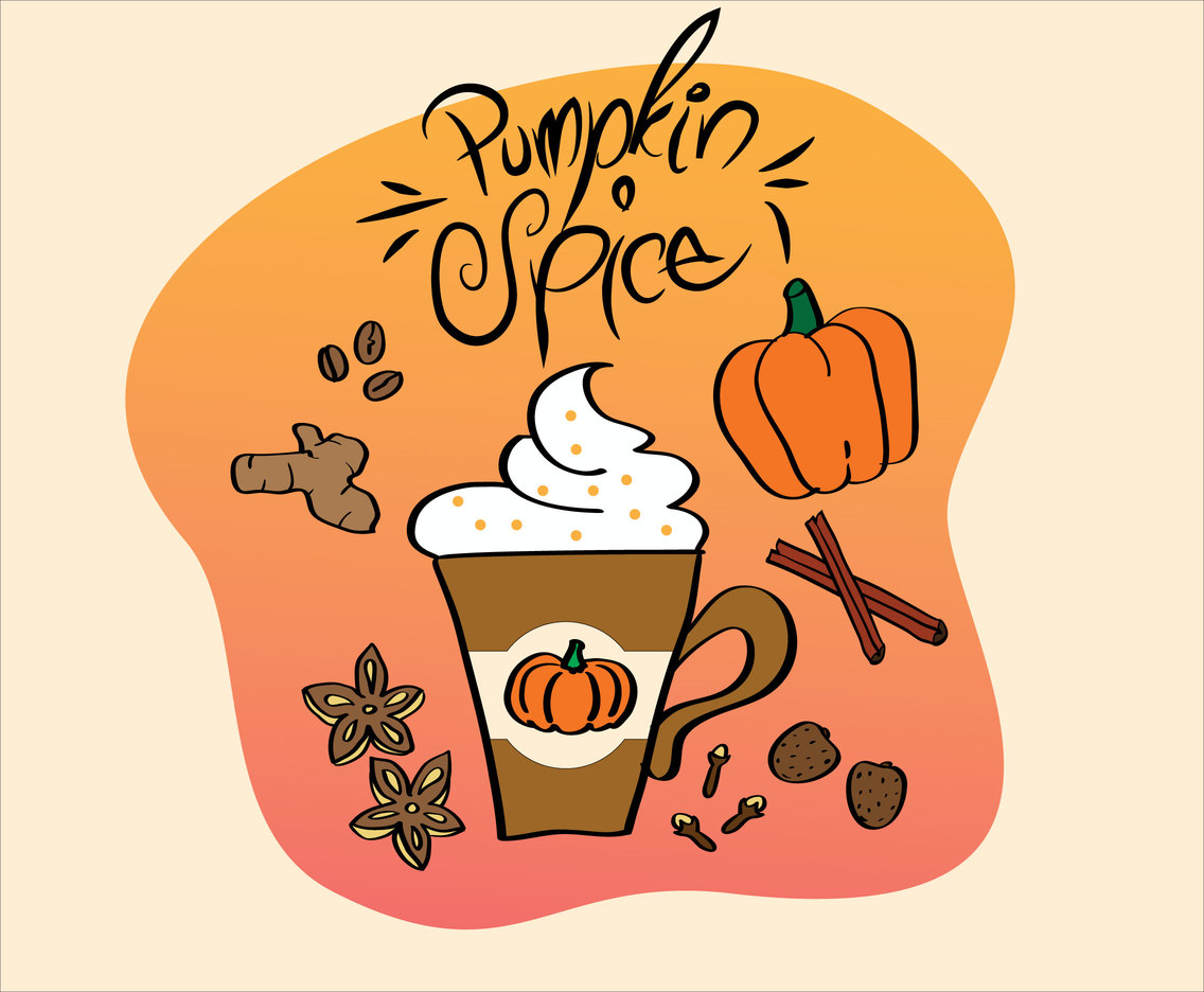 Download Fun Pumpkin Spice Vector Vector Art & Graphics ...