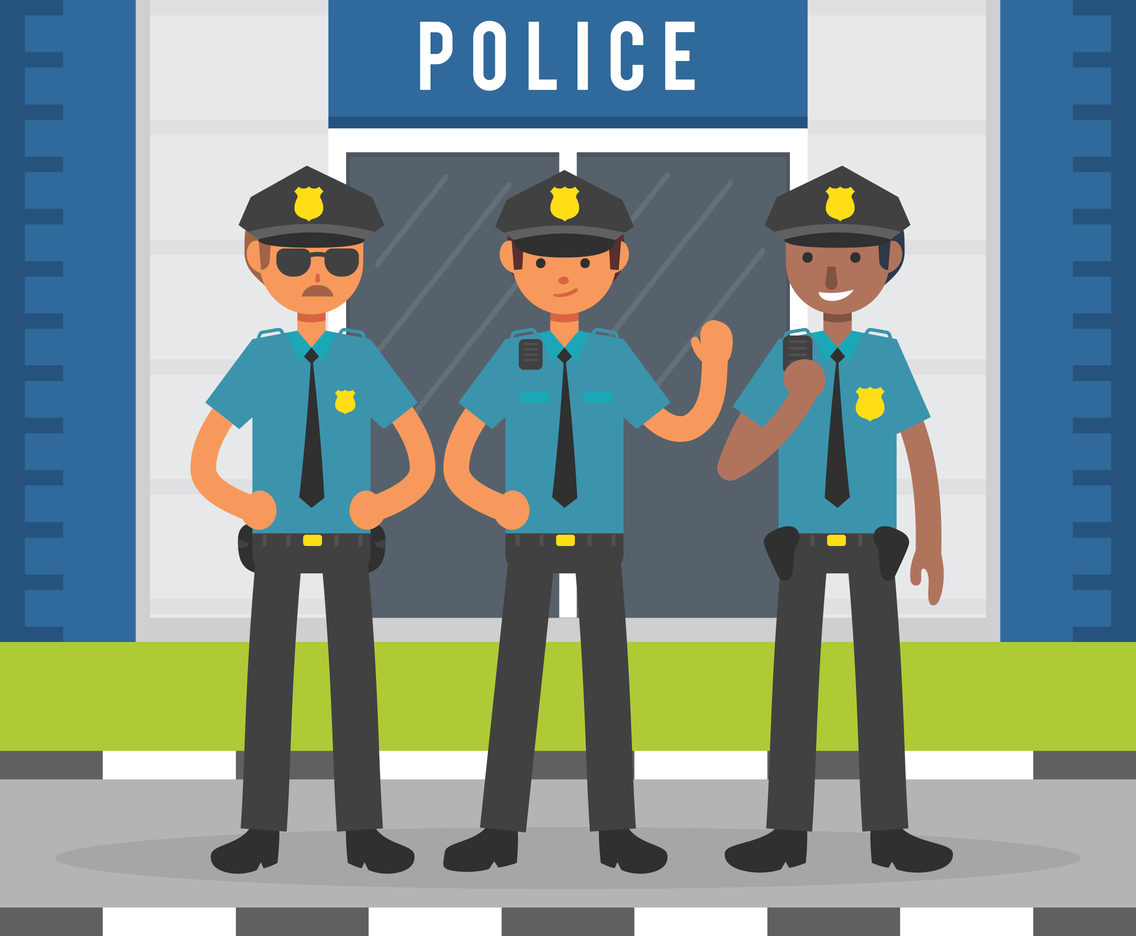Полиция иллюстрация вектор