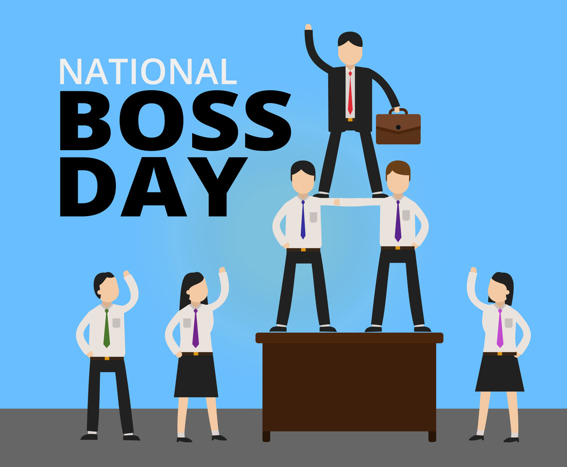 National Boss Day Illustration Vector Vector Art & Graphics ...