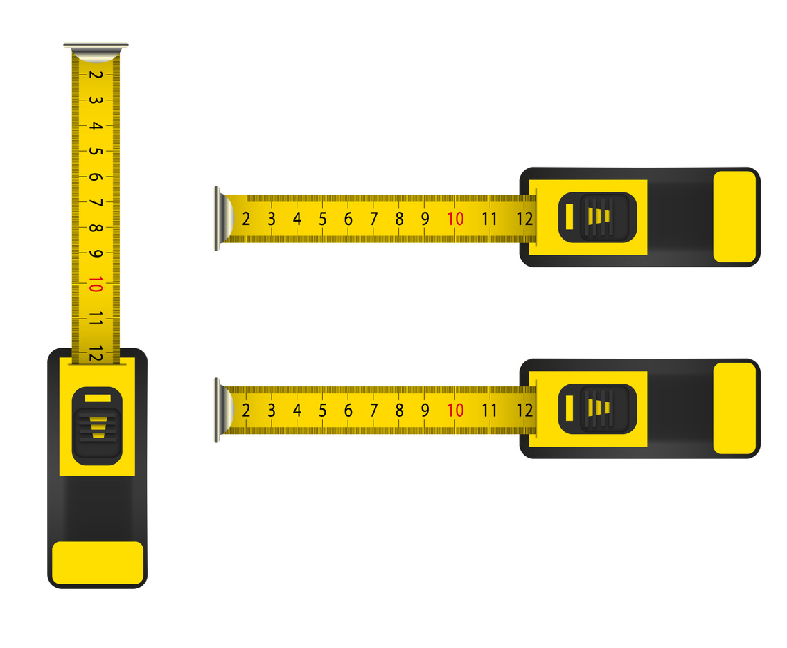 Premium Photo  Top view of white soft measuring tape minimalist flat lay  image of tape measure with metric scale over blue background