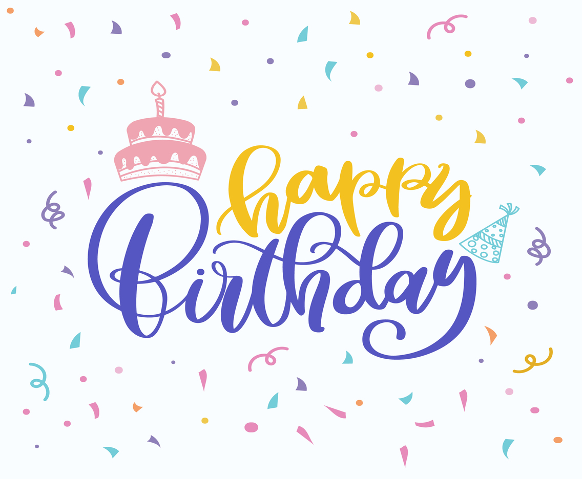 Premium Vector  Happy birthday vector quote. happy birthday wishes cute  greeting card template. isolated design
