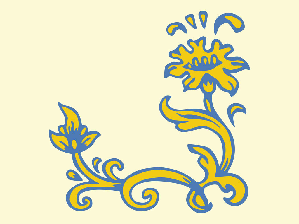 Yellow Flower Clip Art Vector Art Graphics Freevector Com