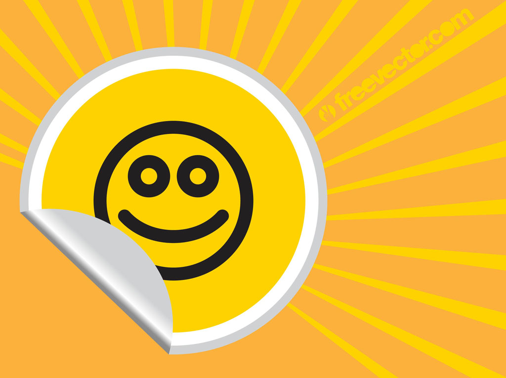 Sticker Happy Smiley Emoticon Face 