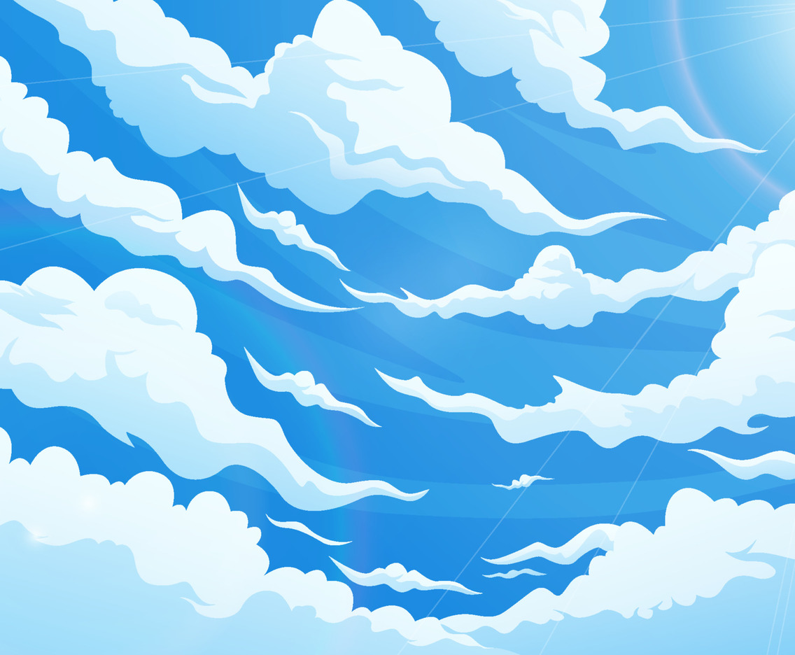 Soft cloud in the sky background.abstract blue sky with clouds.Bright and  shinny natural cloudy sky, bright blue cloudy blue sky vector  illustration.Sky clouds landscape light background.>< Stock Vector
