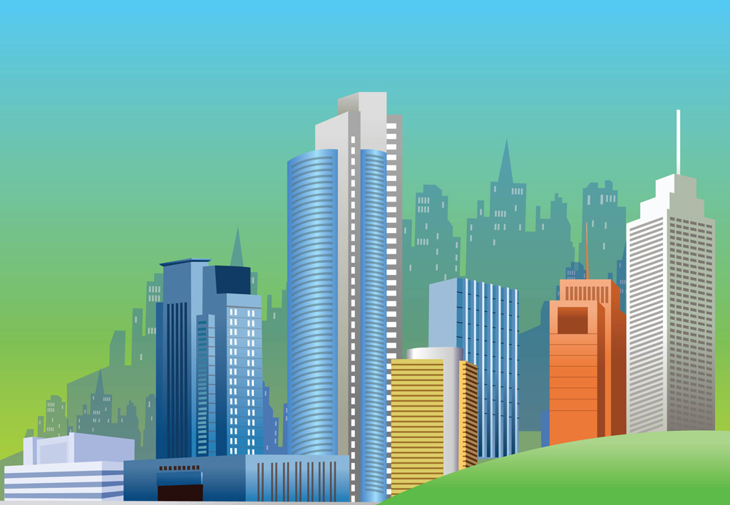 cityscape illustration free vector download
