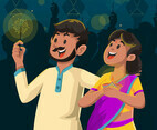 Lovely Night At Diwali Festival