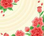 Blossoming Red Roses Background