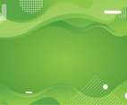 Green Background with gradient waves