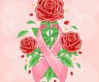 Red Roses Illustration For Breast Cancer Awareness