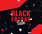 Black Friday Sale Background in Black and Red