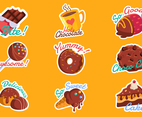 Yummy Variety of Chocolate Sticker Pack