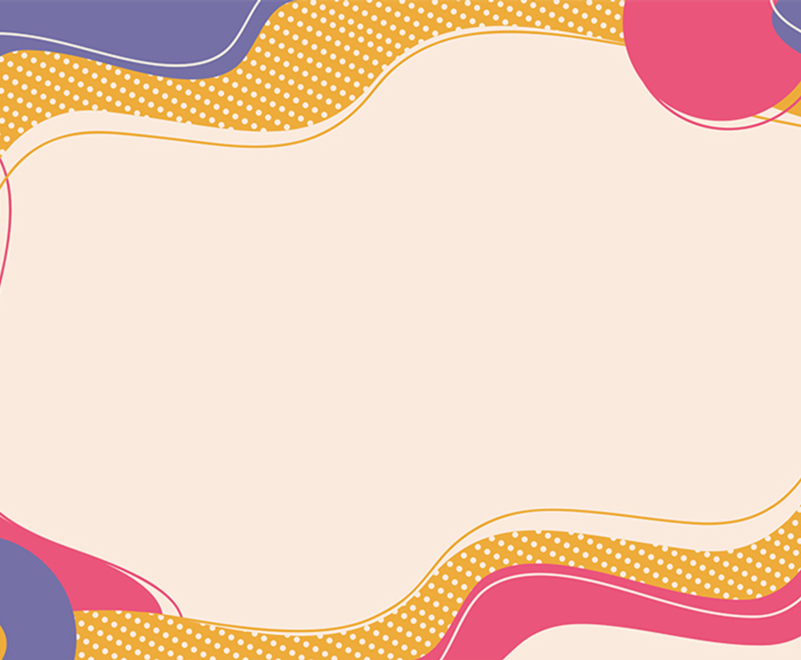 Abstract Flat Background with Fluid Shapes