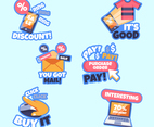 Sticker Pack of Cyber Monday Shopping