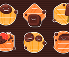 Cute Chocolate Sticker Collection