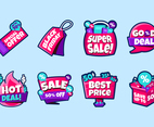 Fun Sticker Pack for Shopping Black Friday